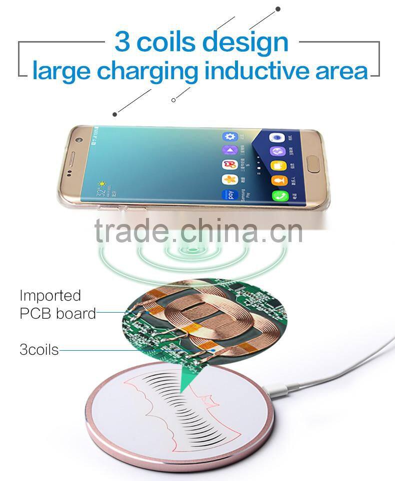 Qi android tablet wireless charger for home and office usage
