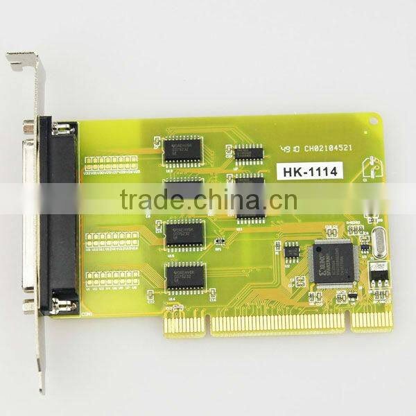 PCI to 4 Ports RS232 Serial Card, 64 Bit, 2000 V Surge Protection,UK Chip