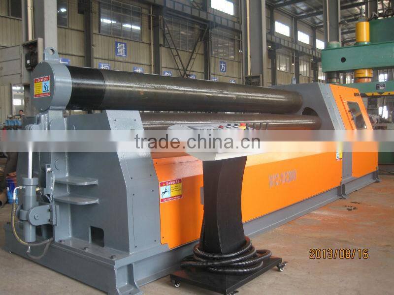 W12-80*6000 CNC Touch Screen Hydraulic Plate Sheet Rolling Bendr Machine with PLC