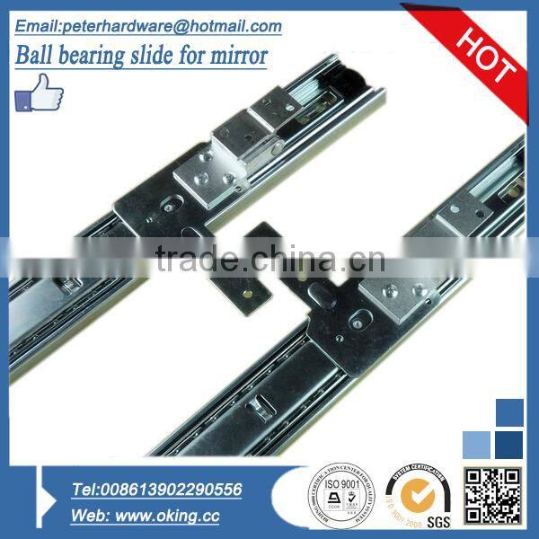 35mm three folde ball bearing slide for turn mirror in cabinet