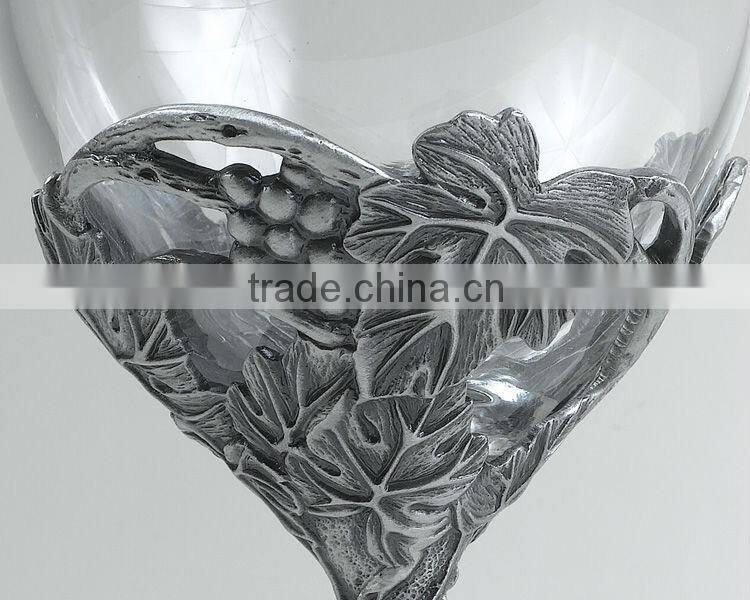 RORO Fruitful Autumn grape galvanization crystal glass big red wine glass