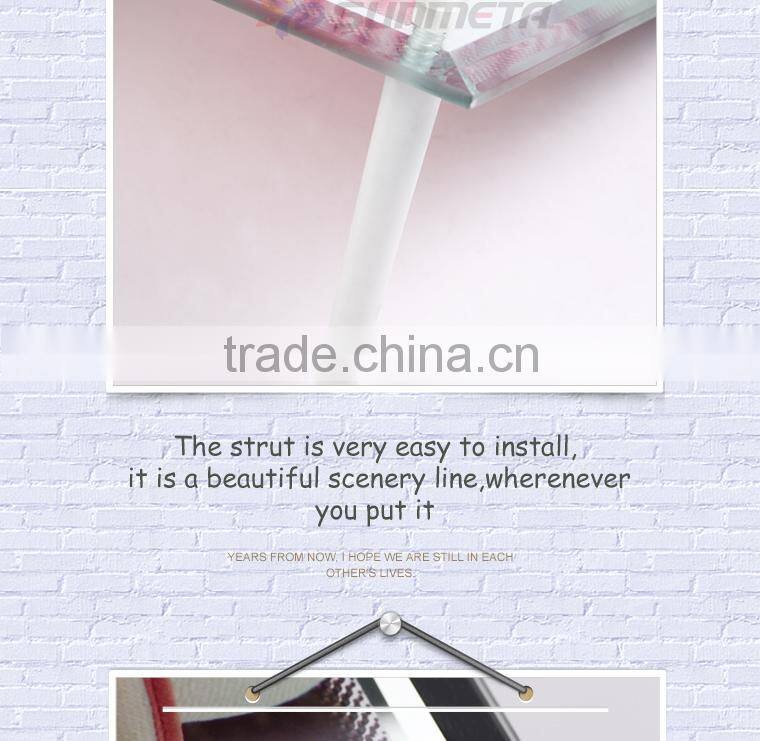 Sunmeta factory directly blank sublimation glass photo frame with clock(BL-11)