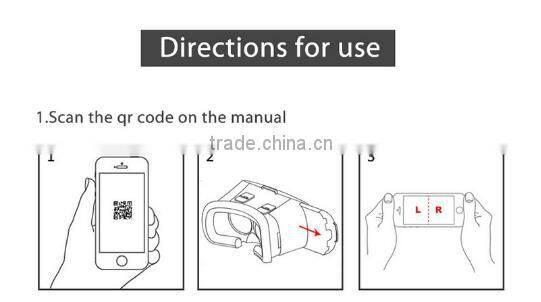 Best price New products portable 2nd generation VR BOX 2 3D Glasses for blue film video open sex video