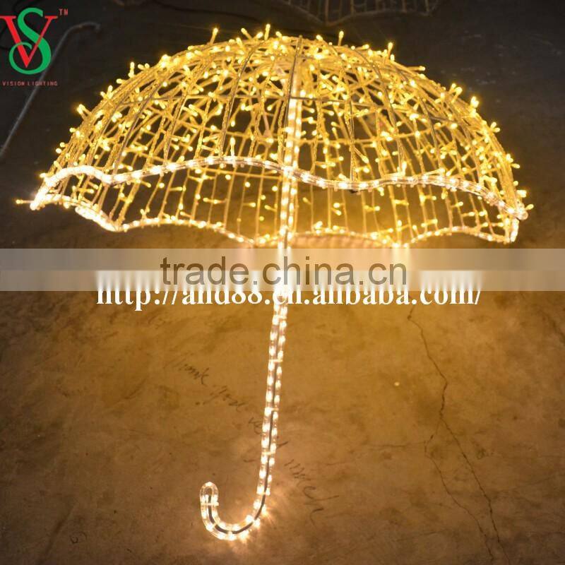 led light decorative umbrella for Christmas decoration