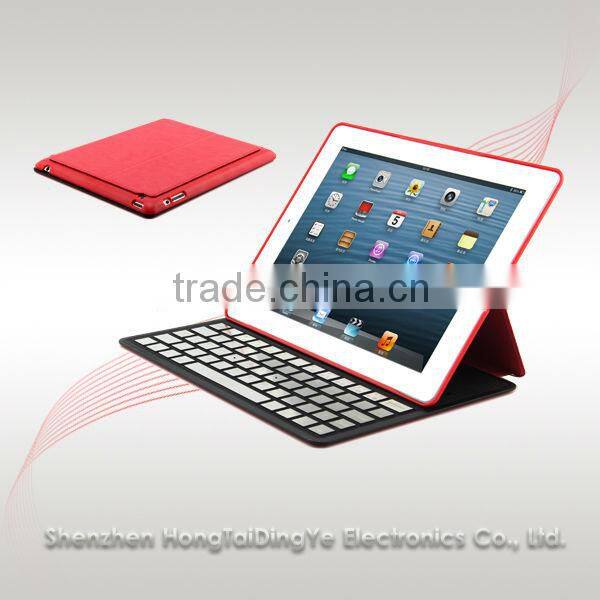 360 degree rotated bluetooth keyboard with PU case for samsung galaxy tab 10.1 from bluetooth factory