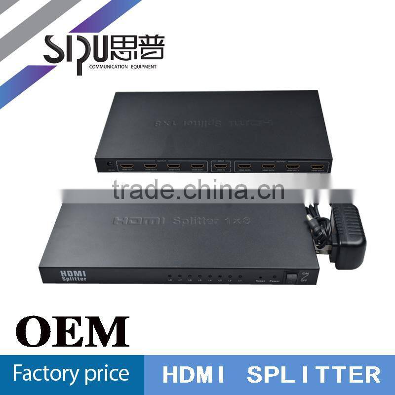 SIPU hot sell 6 ports hdmi splitter 1 in 6 out