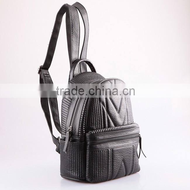 4785- new Hot sale designer pu backpack 2016 wholesale quilting backpack