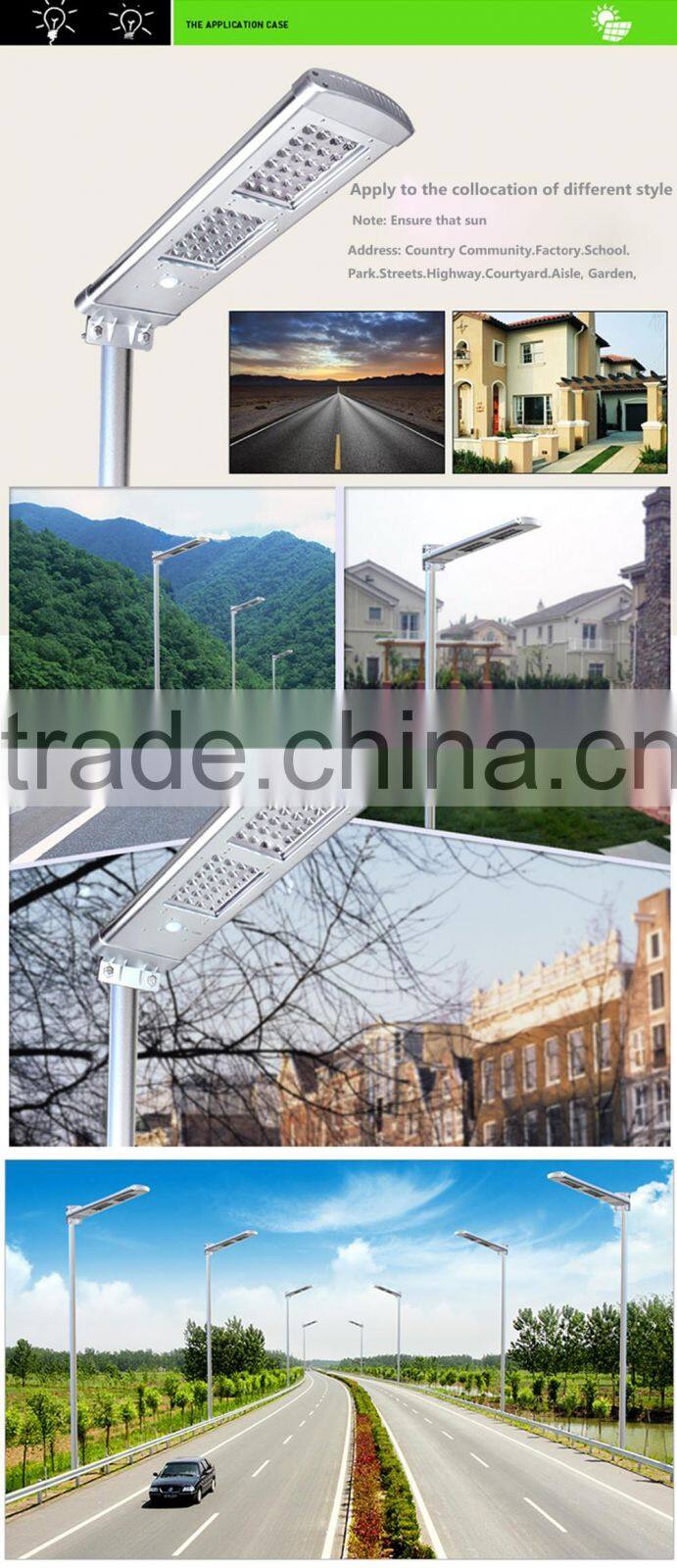 Charging time 6 hours 25w solar motion sensor led street light