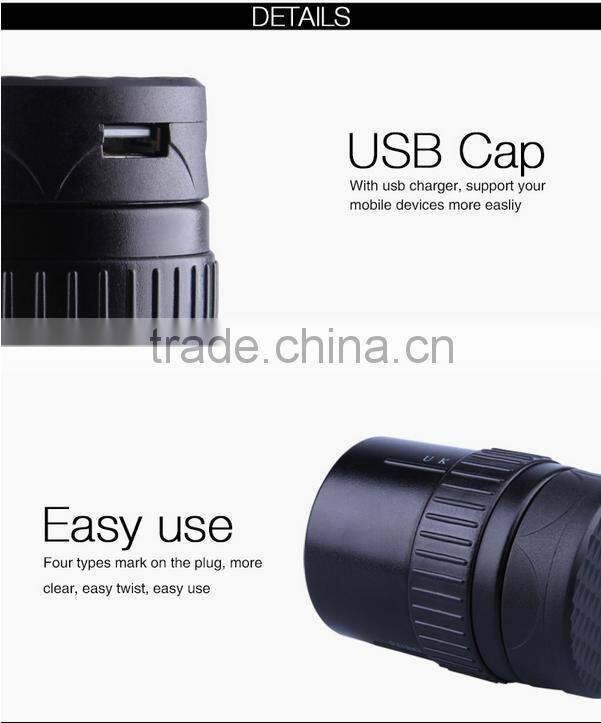 EU To US Plug Adapter AU To US Universal AC Travel Power Adapter Converter Outlet