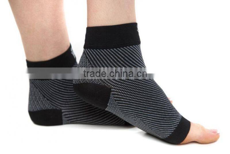 Plantar Fasciitis Socks Premium Ankle Support Unisex Black sock