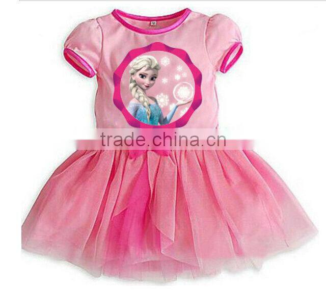 Frozen gauze dress, wholesale frozen skirt for kids
