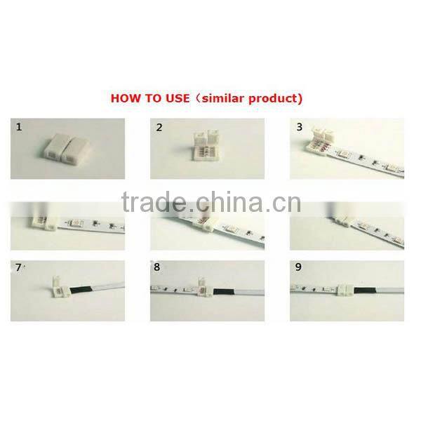 Led Strip Connector No Need Soldering for 10mm RGB 5050 Strip