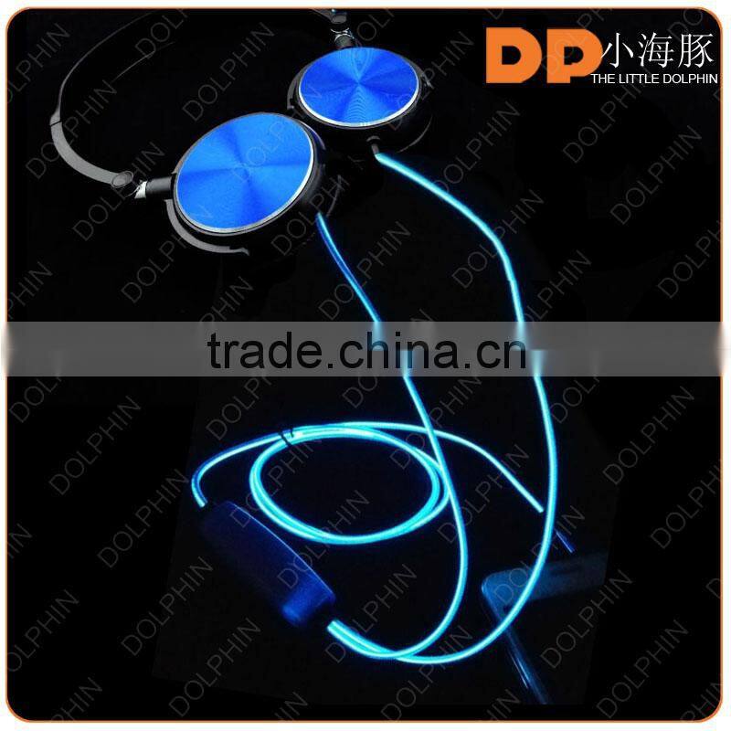 stereo sport light up earphone headphone headset with microphone for xiaomi earphone