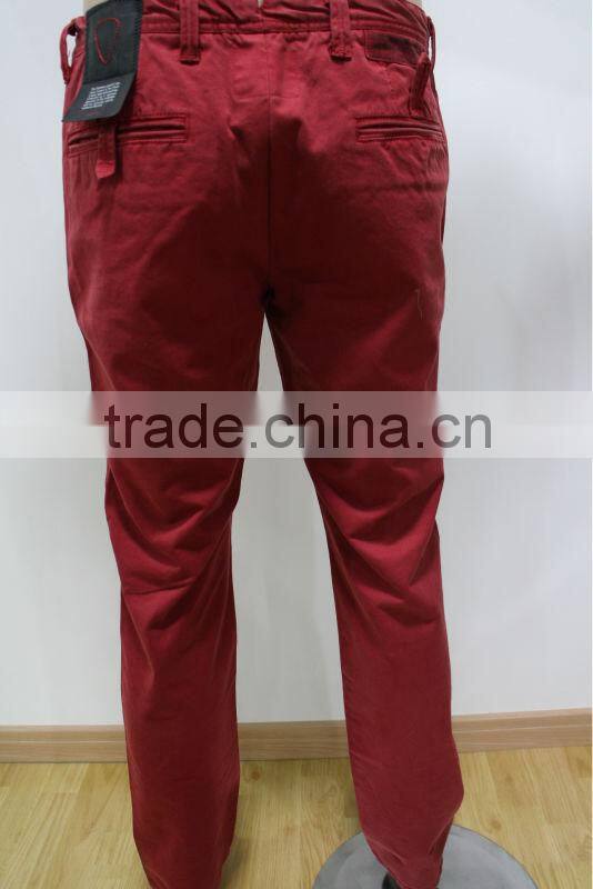 Men's Red Fashion Casual Pants