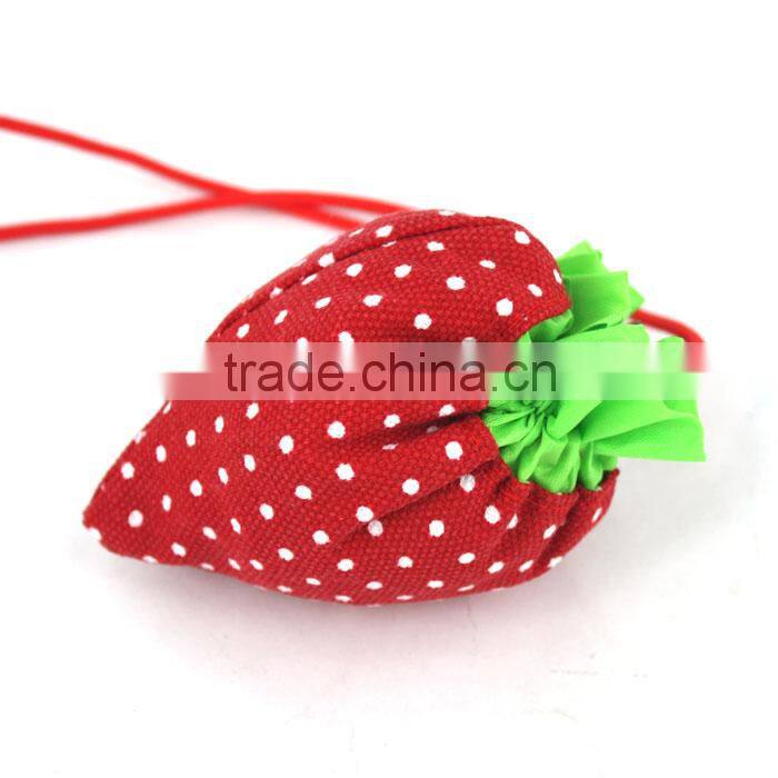 colorful strawberry foldable shopping bag