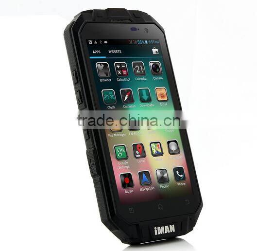 iMAN i3 Smartphone IP68 Android 4.2 MTK6589T 1GB 16GB 4.3 Inch QHD IPS Screen Black