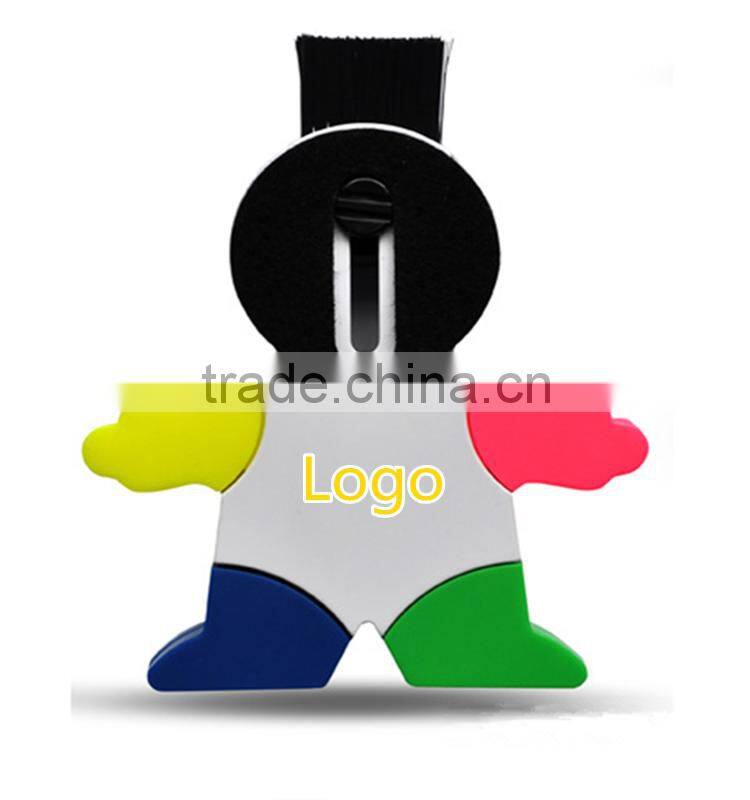 Promotional selling best smart fashional colorful pen highlighter 2016
