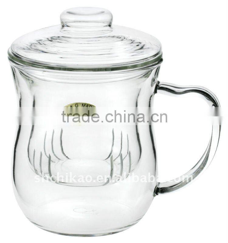 blown glass bubble tea cup