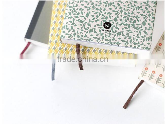 2016 Notebook With Ribbon Marker For Promotion /PVC Cover Notebook