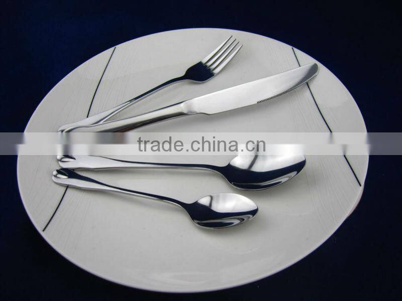 Modern popular stainless steel dinnerware set