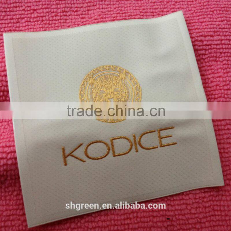 soft side fold clothing woven patch,knitting clothing label