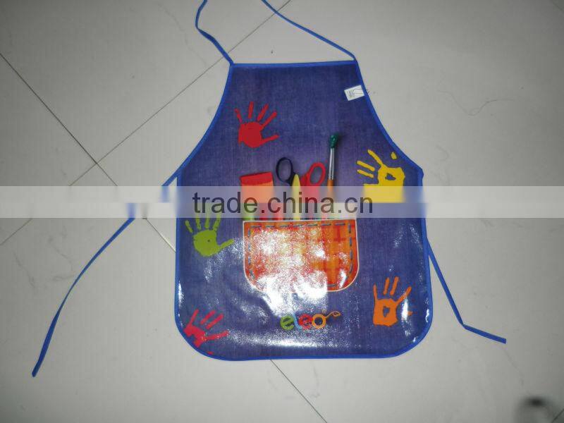 the pattern of apron for the kitchen printed poly cotton