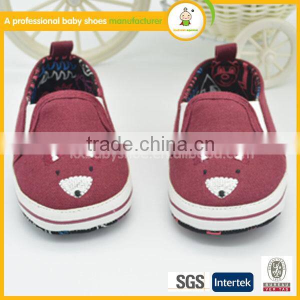 comfortable and soft sole wholesales blue baby canvas shoes