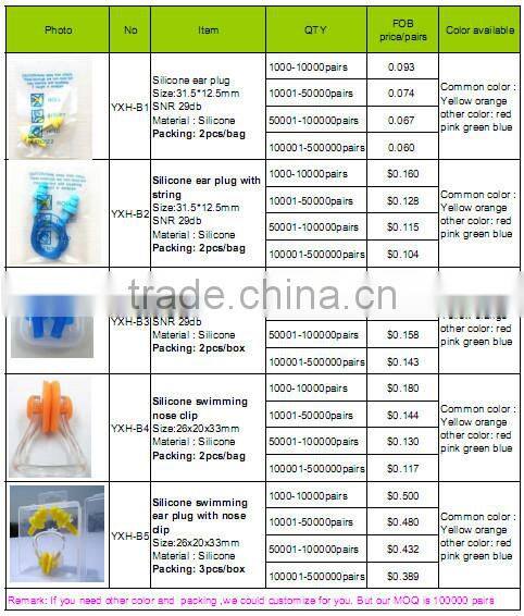 Factory direct sale silicone ear plug piercing with high quality