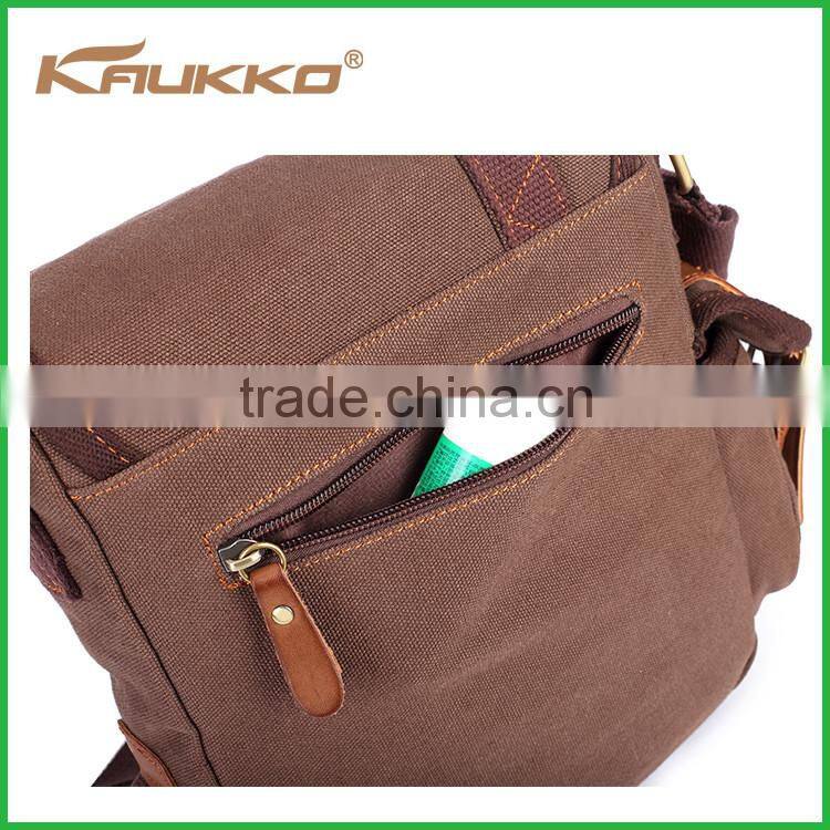 Hot selling canvas shoulder messenger bag with cheap price