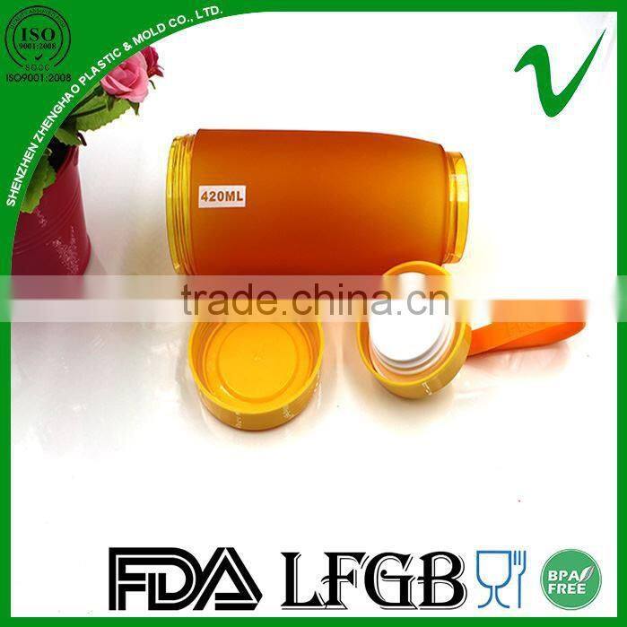 PCTG hotsale empty disposable plastic matte bottle with twin neck