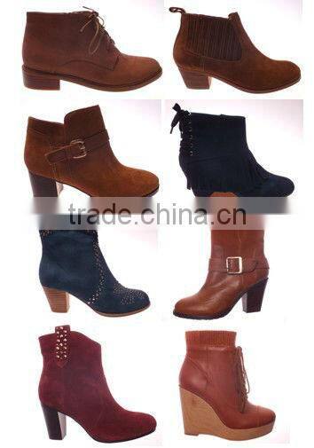 Trendy rubber boots for women with lace in guangzhou