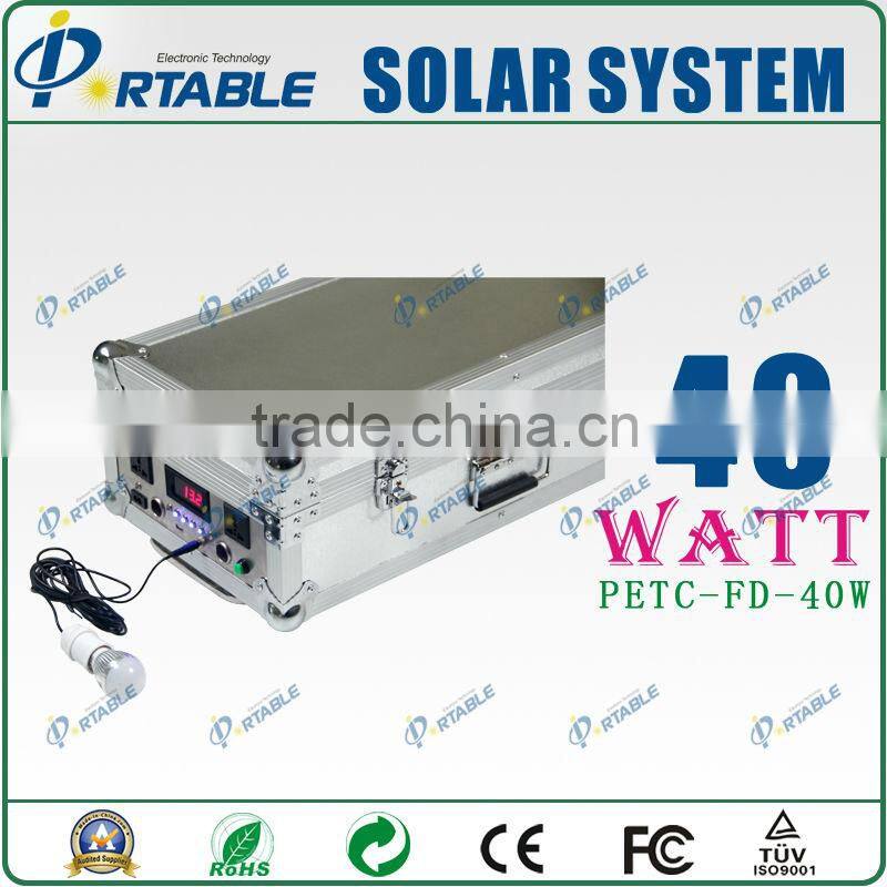 Wholesale alibaba portable 40W home solar systems