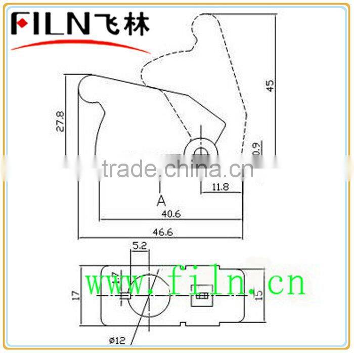 FILN Blue Auto Toggle Switch Aircraft Transparent Cover