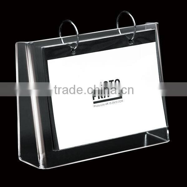 Hotel loose-leaf acrylic menu stand with high quality