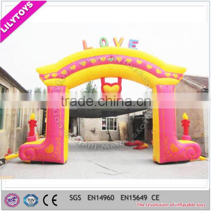 Sunflower funny inflatable arch for commercial use