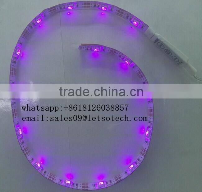best selling CE RoHS Certification 2 years warranty 50cm 15leds led tape lights ip65 waterproof 5050 rgb suit with 3M adhesive