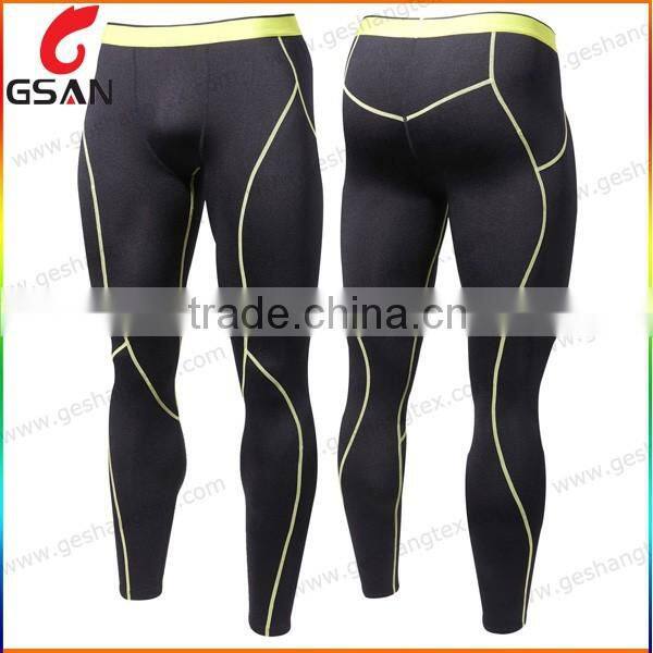 Customized men excellent quality quick dry cycling long tight pants