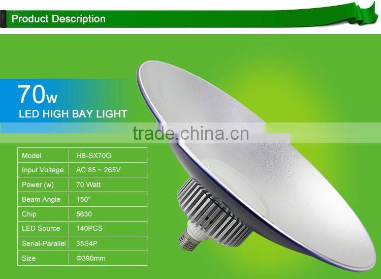 Safety hanging bridgelux SAA EMC ROHS 70W 100W highbay LED