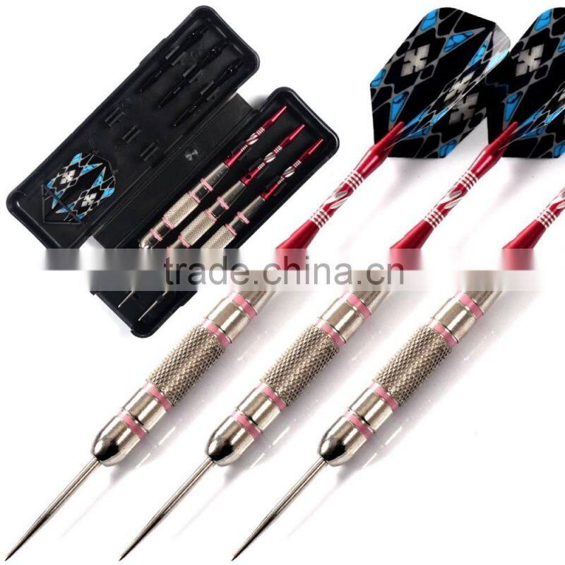Steel Tip Darts With Pink Dart Flight Dart Shaft Darts set for lady girls