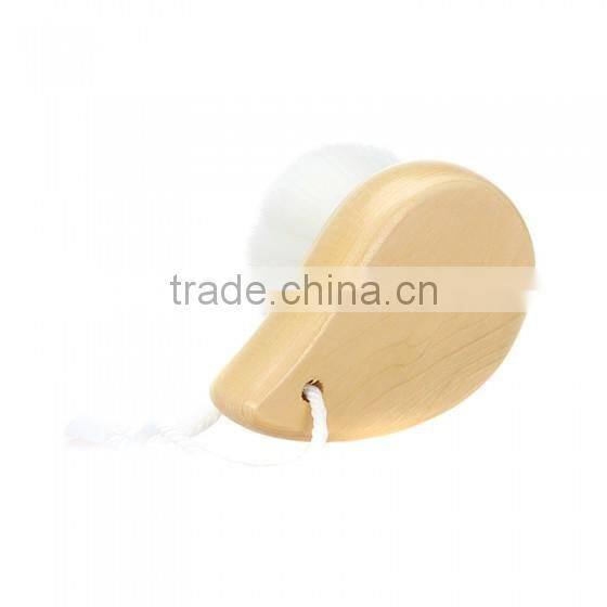 Bonvatt makeup brush cleaner Portable High-grade comma wooden handle washs face brush