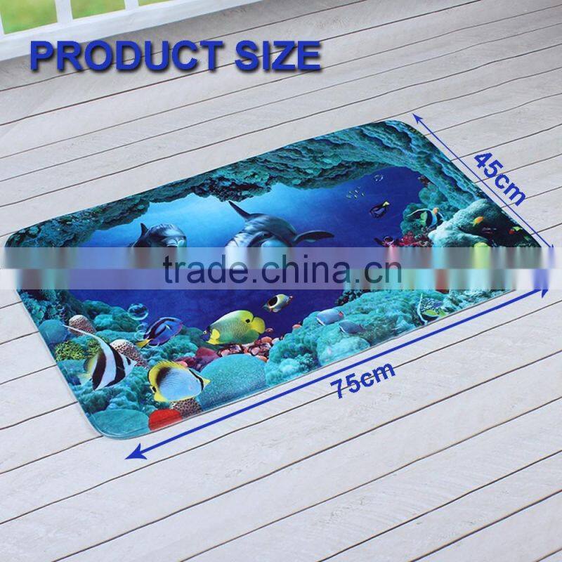 Cheap polyester microfiber absorbent bathmat bathroom rug with anti slip backing