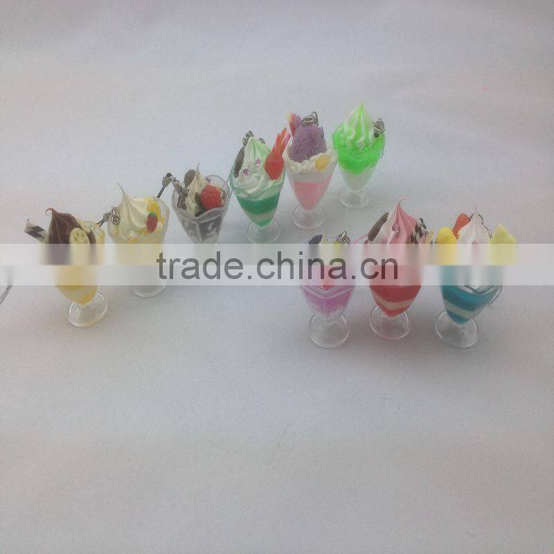 Fake ice cream with fake fruit for display / MADE IN CHINA