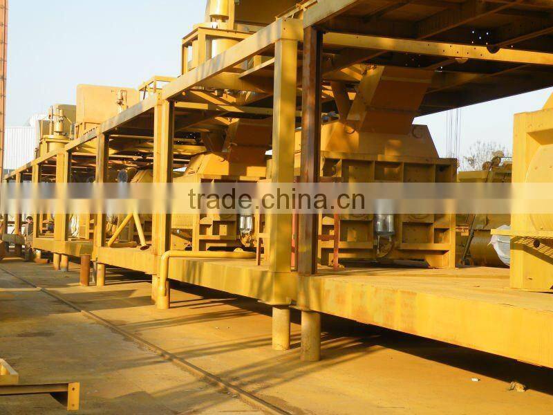 concrete mixer,twin-shaft concrete mixer with screw mixing blades