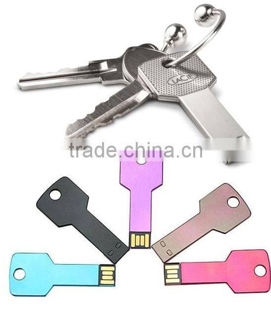 Metal USB Key Shape In Tin Box Package