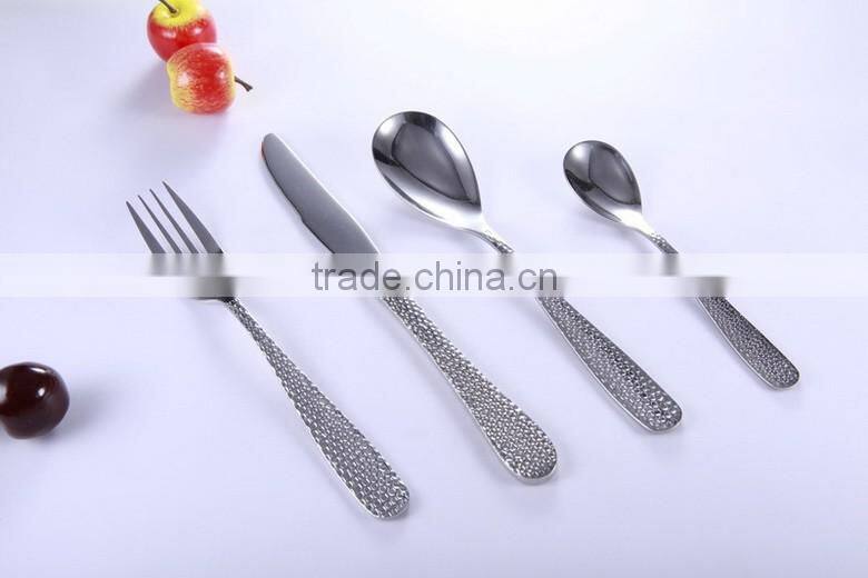 Hight Quality Novelty stainless steel cutlery dinner set, cartoon nativity set