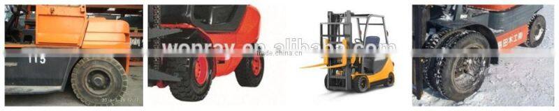 china supplier solid rubber 355/65-15 forklift tire for forklift