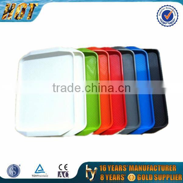 Colourful Plastic Serving Tray for Food
