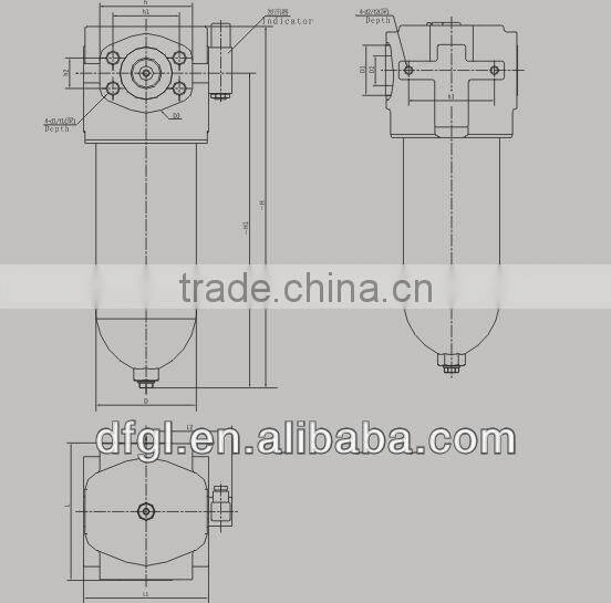 Industrial Hydraulic Filters BRF TWO-WAY REVERSIBLE FILTER SERIES