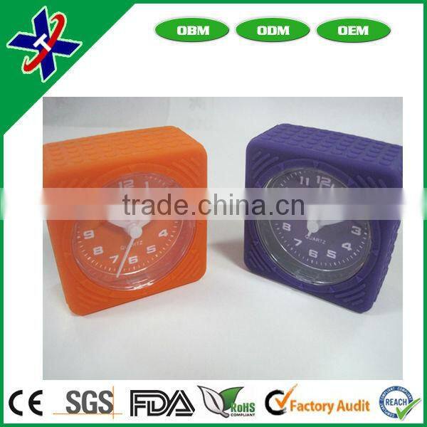 fashion promotion gifts silicone alarm clock with different shapes