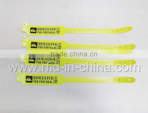 T5577/Tag-it 2048 RFID Paper Wristbands Passive NFC Disposable Wristband